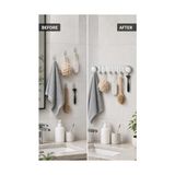 Fantastik Store Vakumlu Yapışkanlı Askılık Güçlü Duvar Askısı Delme Gerektirmez Mutfak Banyo Havlu Askılığı Su Geçirmez Çok Amaçlı Organizer Askı - Option-1 - Ahşap