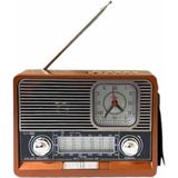 Fantastik Store Vintage Nostaljik Radyo Aux USB Sd Kart Girişli Şarjlı Bluetooth Bağlantılı - Lisinya