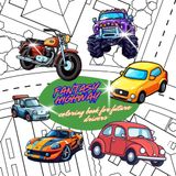 Fantasy highway: a coloring book for future drivers: Color, dream, and hit the road!