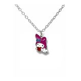 Fantasy Magic My Melody Kalp Taşıyan Figürlü Kolye – 60 Cm Zincirli Pembe Anime Takı