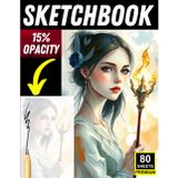Fantasy Portrait Sketchbook for Artists: 15% Opacity Artist Practice Book – Improve Face Proportions, Line Confidence & Stylized Portrait Skills