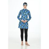 Fantasy Tam Kapalı Likralı Tesettür Mayo , 2XL, 3311, Siyah, Kadın