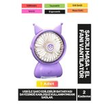 Fantazer Ultra Sessiz 2 Kademe Hafif Kablosuz 1200mAh Pervaneli Taşınabilir Usb Şarjlı Masa El Fan Vantilatör