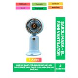 Fantazer Ultra Sessiz 2 Kademeli Hafif Kablosuz 1200mAh Pervane Taşınabilir Usb Şarjlı Masa El Fan Vantilatör