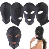 Fantezi Fetish Maske Spandex Siyah - BDMF029
