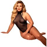 Fantezi File Kelepçeli İpli Tanga Bodysuit