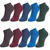Fantezia Night Erkek Pamuklu Patik Çorap 10’lu Paket 39-44 | Dikişsiz Burun, Koku Karşıtı, Nefes Alan Kısa Konç Sneaker Çorabı