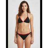 Fantezia Night Kırmızı Dantel Detaylı Siyah Bikini Takımı – Ayarlanabilir İpli, İçten Şardonlu, Kadın Mayo