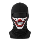 Fantezia Night Unisex Palyaço Baskılı Balaklava Maske 1 Adet Tek Beden Viskoz Kask İçi Outdoor Motosiklet Maskesi