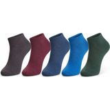 Fantezia Wak Erkek Pamuklu Patik Çorap 5’li Paket 39-44 | Dikişsiz Burun, Koku Karşıtı, Nefes Alan Kısa Konç Sneaker Çorabı - 39 - 44