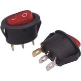 Fantom Çay Saati Cy 1100 Çay Makinesi Anahtar,düğme Oval Işıklı On/off Anahtar 3 Pin Uyumlu