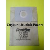 Fantom DC 2800-DC2850-DC4300-4 ÇEKER 10 Adet Uyumlu Süpürge Toz Torba
