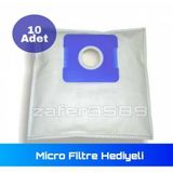 Fantom DC 3000 Bez 10 Adet Uyumlu Süpürge Toz Torbası
