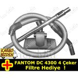 Fantom DC 4300 4 Çeker Emici Başlık Teleskopik Boru Hortum Seti