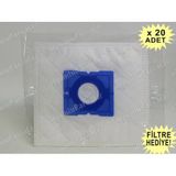 Fantom DC4300 4 Çeker Kağıt 20'li Uyumlu Süpürge Toz Torbası