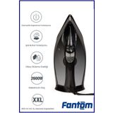 Fantom Forza 2600 Watt Seramik Tabanlı 200 gr Şok Buharlı Ütü