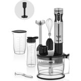 Fantom Gri Çok Fonksiyonlu Mutfak Robotu ve Blender Seti, Püre ve Smoothie Uygulaması - Altın - Gri