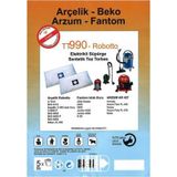 FANTOM ISLAK KURU ELEKTRİKLİ SÜPÜRGE TOZ TORBASI 5 ADET
