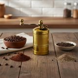 Fantom Pirinç El Yapımı Kahve Karabiber Değirmeni Öğütücü (4CMX9CM)