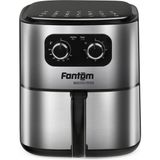 Fantom Yağsız Fritöz, Sağlıklı Pişirme, Hızlı ve Kolay Kullanım - Altın - Gri