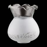 Fanus Avize Camı Mat Beyaz(boyu 14 Cm, Çapı 12 Cm)