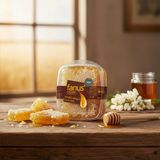 Fanus Organik Petekli Çiçek Balı 430GR - 430 gr
