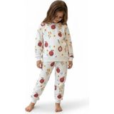 Fao Shop 7 - 24 Fao Shop 7-24 Beyaz Üzerine Kırmızı Meyve Desenli Kız Çocuk Sweatshirt ve Eşofman Takımı - 5 - 6 Yaş