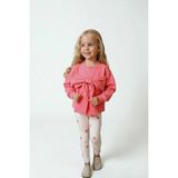 Fao Shop 7 - 24 Fao Shop 7-24 Kız Çocuk Desenli Sweatshirt Tayt Takımı Rahat Esnek Kumaş - 3 - 4 Yaş - Krem