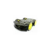 Fapatech Arduino Araba 4WD Çok Amaçlı Mobil Robot Araba Platformu 4'lü Pil- Renkli Mdf