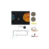 Fapatech Güneş Ay Tutulması Fen Bilim Deneyi - Bakır Folyo İletken Bant 5Mm Led,Cr2032 Pil Kağıt Devre Kit