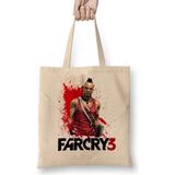 Far Cry 3 Vaas Bez Çanta Uzun Saplı - Açık Bej - 40 X 40