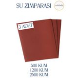 Far Parlatma Temizleme Su Zımpara Seti 500 1200 2500 3'Lü Islak Kuru Araç Oto Bakım Oto Boya Zımpara