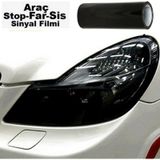 Far Stop Filmi Siyah Folyosu Kaplama Şeffaf Dayanıklı 1 Metre