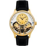 Faraday Double Barrel ES-8179-07 Otomatik Erkek Kol Saati - Altın