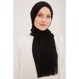faral Kadın Bürümcük Şal Siyah
