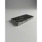 Faralya Home Doğal Siyah Mermer 20X10 cm Sunumluk ,sıvı Sabunluk Altlığı ,yağlık Altlığı ,mini Kesim Panosu