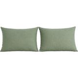 Faralya Life %100 Pamuk 2'li Yastık Kılıfı 50X70 cm Yumuşak Dokulu Terletmeyen Dayanıklı Ev Otel Tipi Nefes Alabilen Kapaklı Yastık Kılıfı - Yeşil - 50*70cm