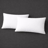 Faralya Life %100 Polyester Tela Kumaş 2’li Dekoratif Beyaz Renk Kırlent Içi Dolgu Yastığı 40*60 500GR - 40 x 60 cm