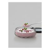 FARALYAHOME Akasya Kapaklı Desenli Cam Sunum Kase 23x7 CM Salata Kasesi Tatlı Kasesi Sunumluk