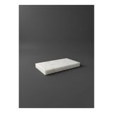 FARALYAHOME Doğal Beyaz Kalın Mermer 20x10 Cm Yağlık Altlığı Sunumluk Sıvı Sabunluk Altlığı