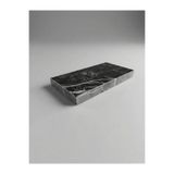 FARALYAHOME Doğal Siyah Mermer 20x10 CM Sunumluk ,Sıvı Sabunluk Altlığı ,Yağlık altlığı ,Mini Kesim Panosu