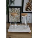 FARALYAHOME MERMER 27X17 CM BONCUK GOLD AYAKLI SUNUM TEPSİSİ
