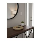 FARALYAHOME Traverten Doğal Taş Dekoratif Kase & Sunumluk 25x5 cm