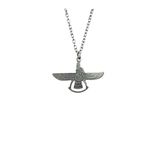 Faravahar Ahura Mazda Zerdüştlük Unisex Kolye – 60 Cm Zincirli Antik Ve Mistik Tasarım