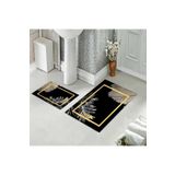 farbala Banyo Halısı Ikili Klozet Takımı Kaymaz Tabanlı (60 xm x 100 cm + 40 cm x 60 cm)