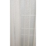 Farbateks Arı Peteği 2 Kat Pileli Beyaz 320x260 cm Tül Perde