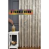 farbateks Bulut Tül Exculusive Micro Örgü 2kat Pileli Vizon-bej-açık Kahve Tül Perde