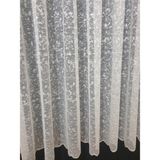 Farbateks Taç Karlı Spor Desen 2 Kat Pileli Tül Perde - 380 x 250 cm - Beyaz