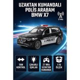 Farbu Oyuncak 1:16 Ölçekli Şarjlı Bmw X7 2.4 Ghz Full Fonksiyon Uzaktan Kumandalı Işıklı Polis Aracı - Renkli
