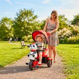Farbu Oyuncak 127 Little Panda Ebeveyn Kontrollü Tenteli Müzikli Tricycle Üç Teker Bisiklet -Kırmızı/siyah - Kırmızı Siysh - Kırmızı - Siyah
